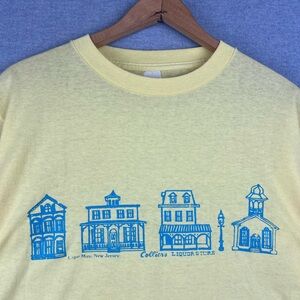 Vintage Cape May 80s Single Stitch Tee yellow Fits S Paper Thin